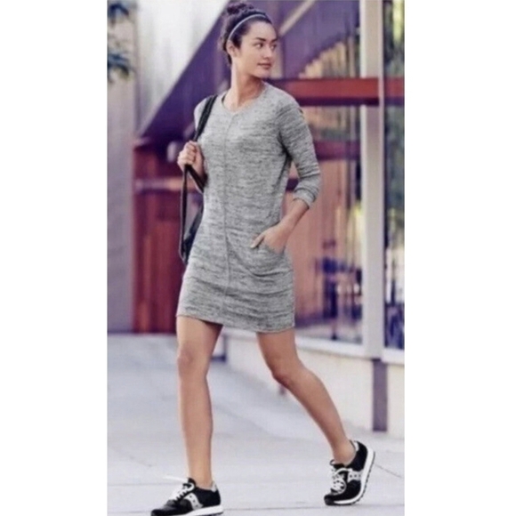 ATHLETA Destiny Long Sleeve Knit Casual Dress in M - Picture 1 of 8
